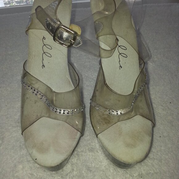 Ellie Platform High Heel Dancer Shoes Worn Previously - Picture 4 of 8